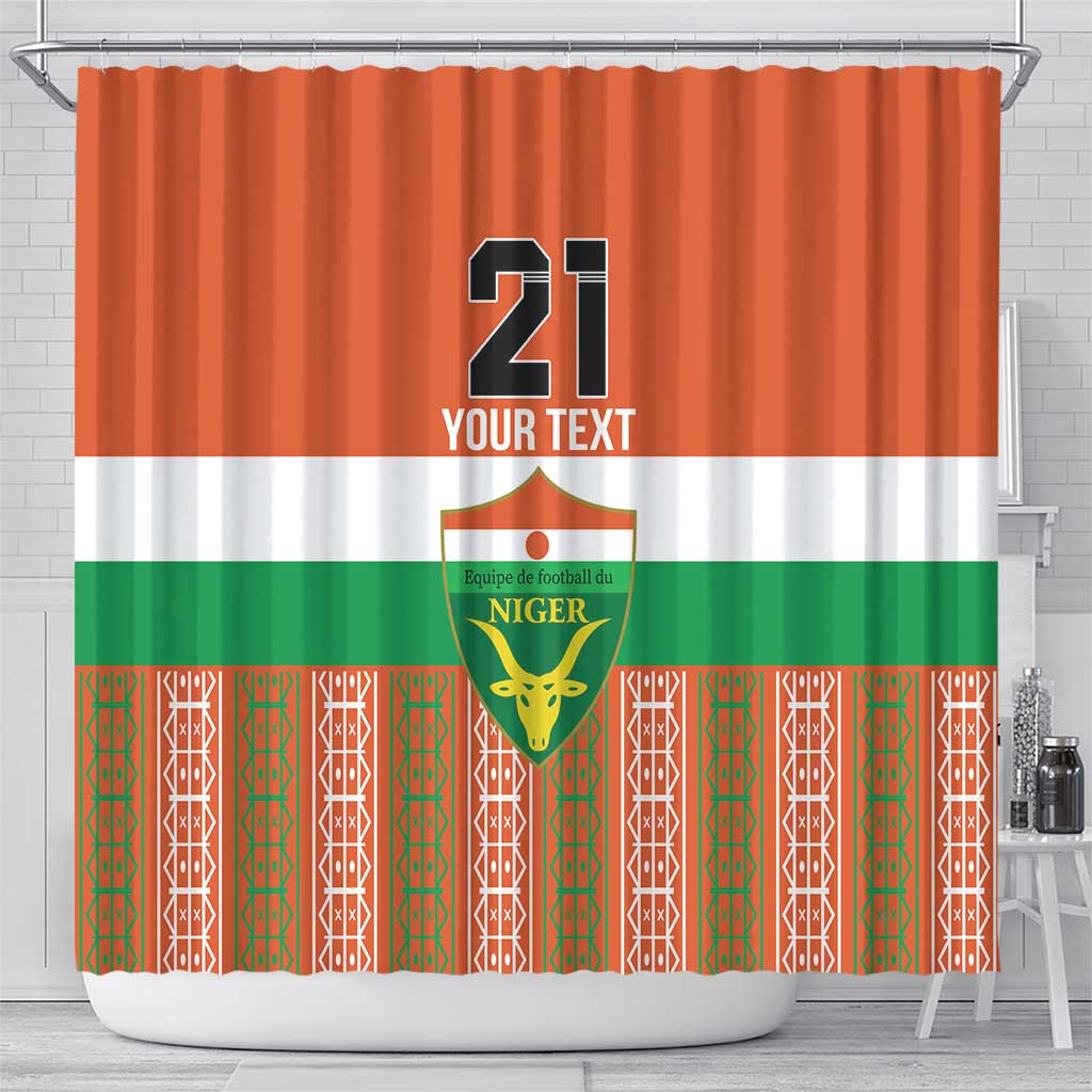 Equipe de Football Du Niger Custom Shower Curtain