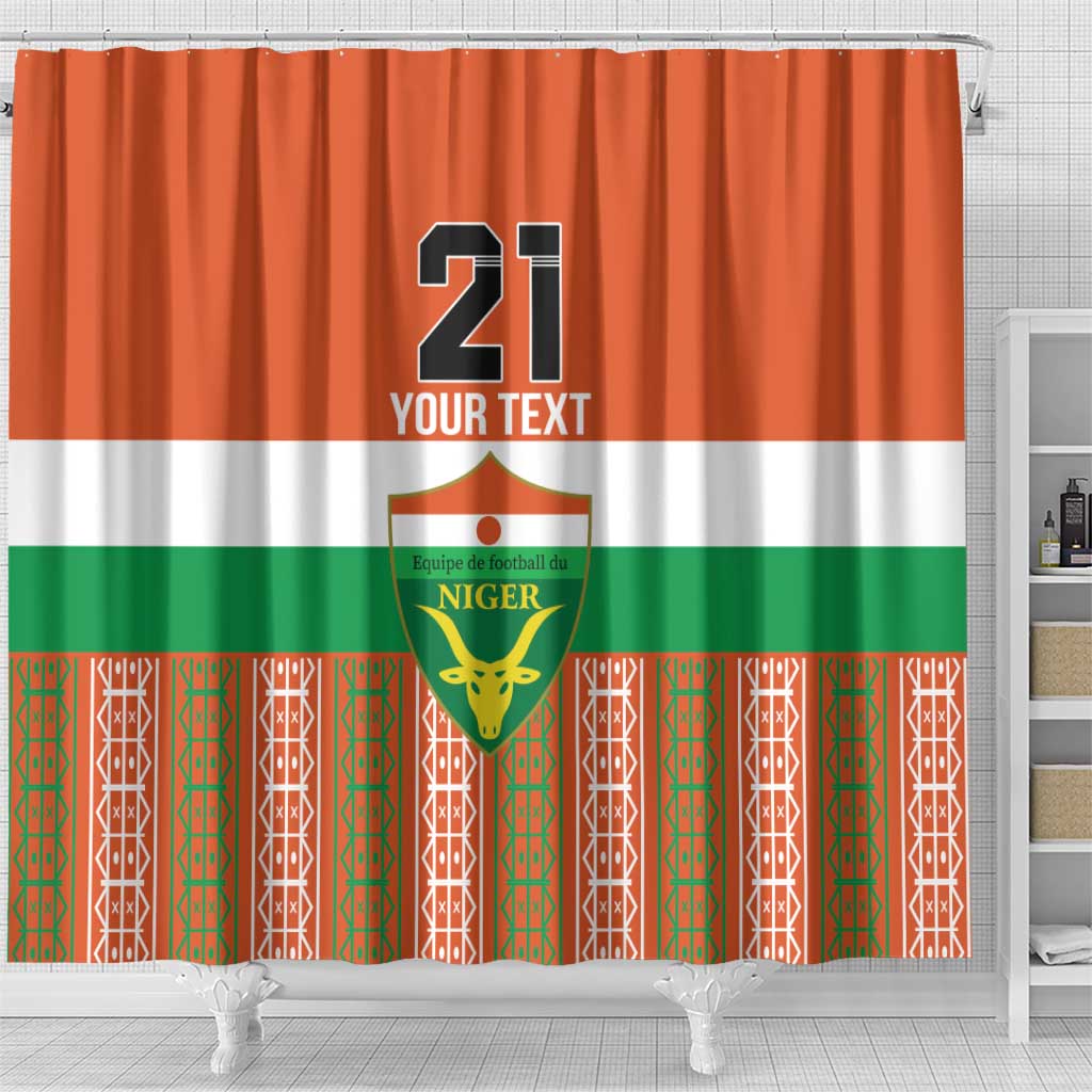 Equipe de Football Du Niger Custom Shower Curtain