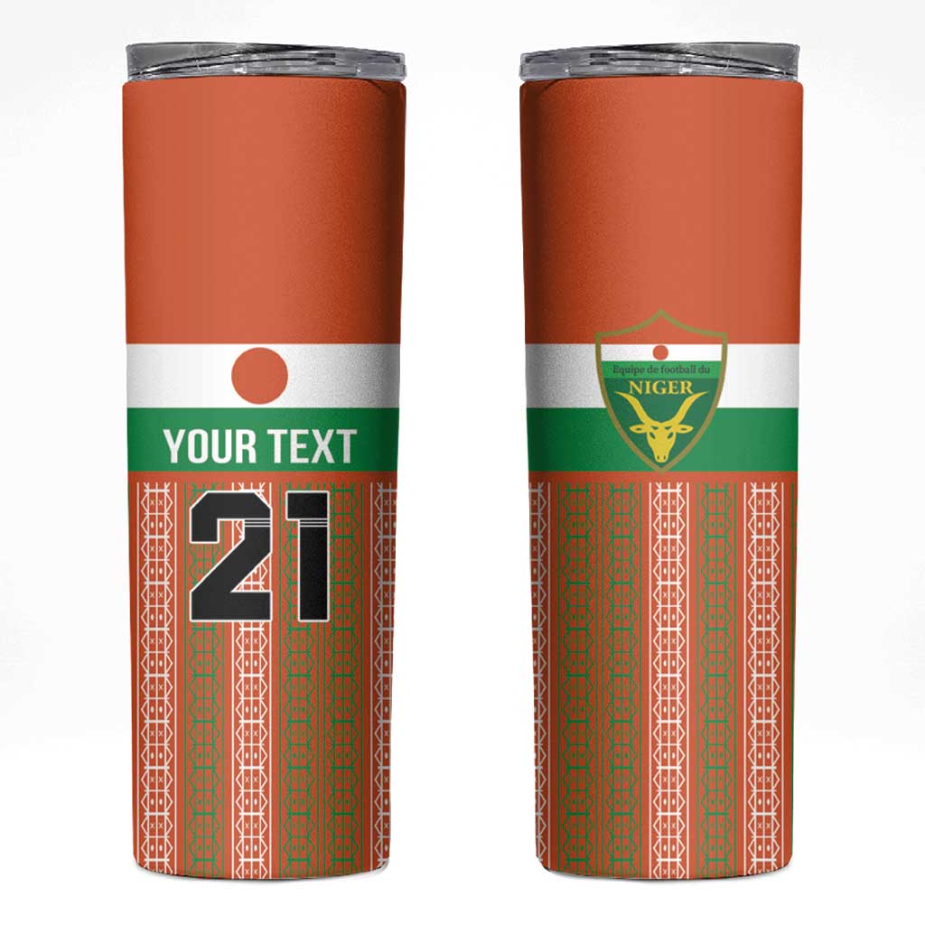 Equipe de Football Du Niger Custom Skinny Tumbler - Wonder Print Shop