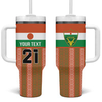 Equipe de Football Du Niger Custom Tumbler With Handle - Wonder Print Shop