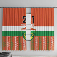 Equipe de Football Du Niger Custom Window Curtain - Wonder Print Shop