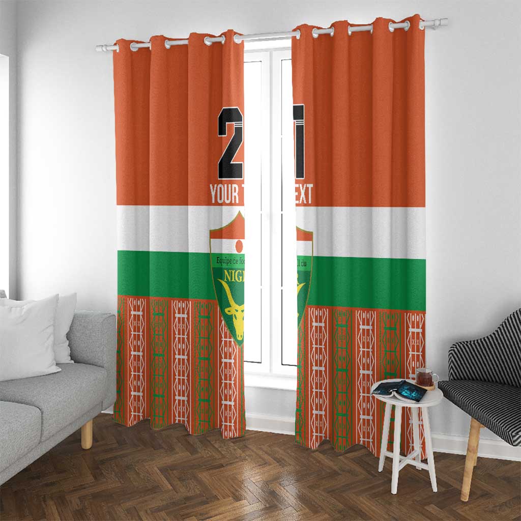 Equipe de Football Du Niger Custom Window Curtain - Wonder Print Shop