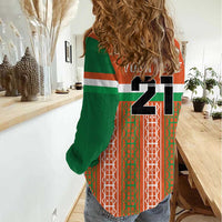 Equipe de Football Du Niger Custom Women Casual Shirt - Wonder Print Shop