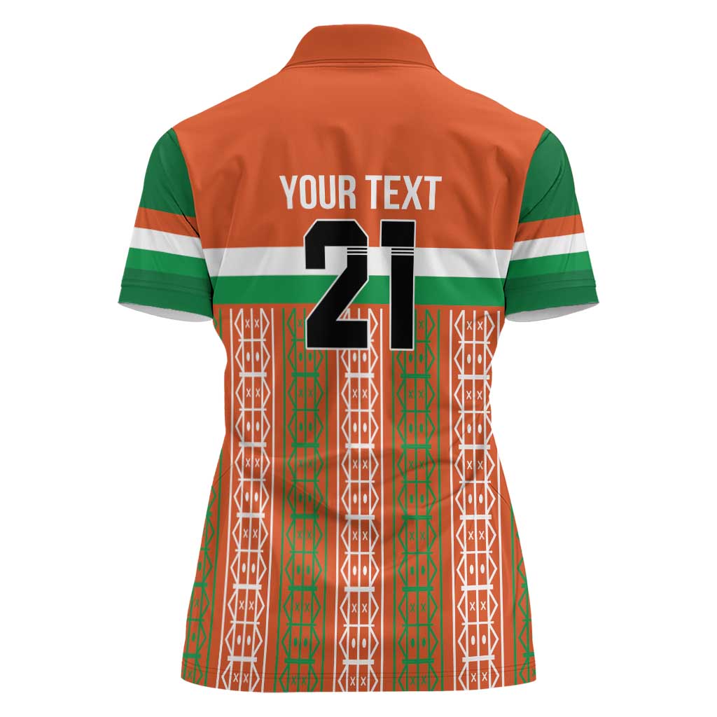 Equipe de Football Du Niger Custom Women Polo Shirt - Wonder Print Shop