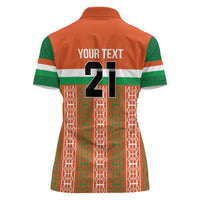 Equipe de Football Du Niger Custom Women Polo Shirt - Wonder Print Shop