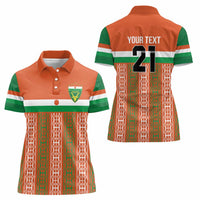 Equipe de Football Du Niger Custom Women Polo Shirt - Wonder Print Shop