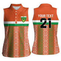 Equipe de Football Du Niger Custom Women Sleeveless Polo Shirt - Wonder Print Shop