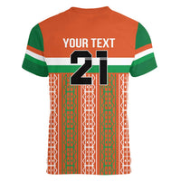 Equipe de Football Du Niger Custom Women V-Neck T-Shirt - Wonder Print Shop
