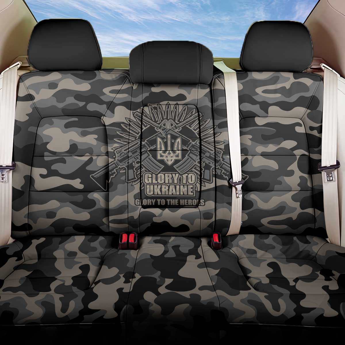 Glory to Ukraine Back Car Seat Cover Glory to the Heroes