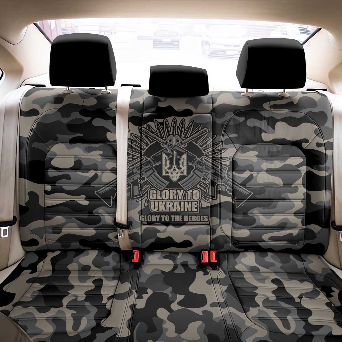 Glory to Ukraine Back Car Seat Cover Glory to the Heroes