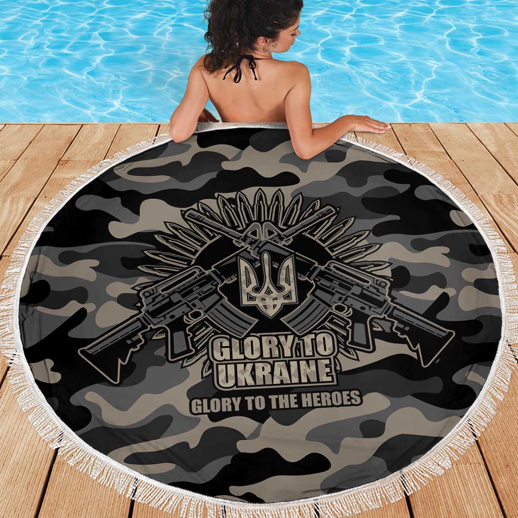 Glory to Ukraine Beach Blanket Glory to the Heroes