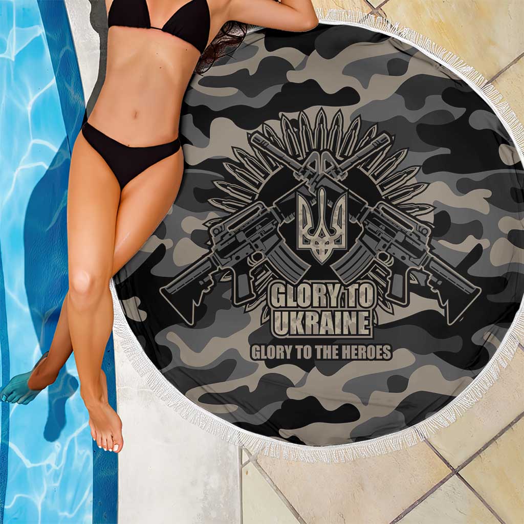 Glory to Ukraine Beach Blanket Glory to the Heroes