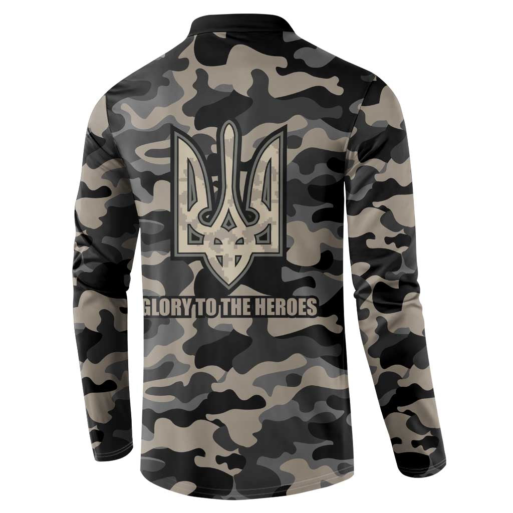 Glory to Ukraine Button Sweatshirt Glory to the Heroes