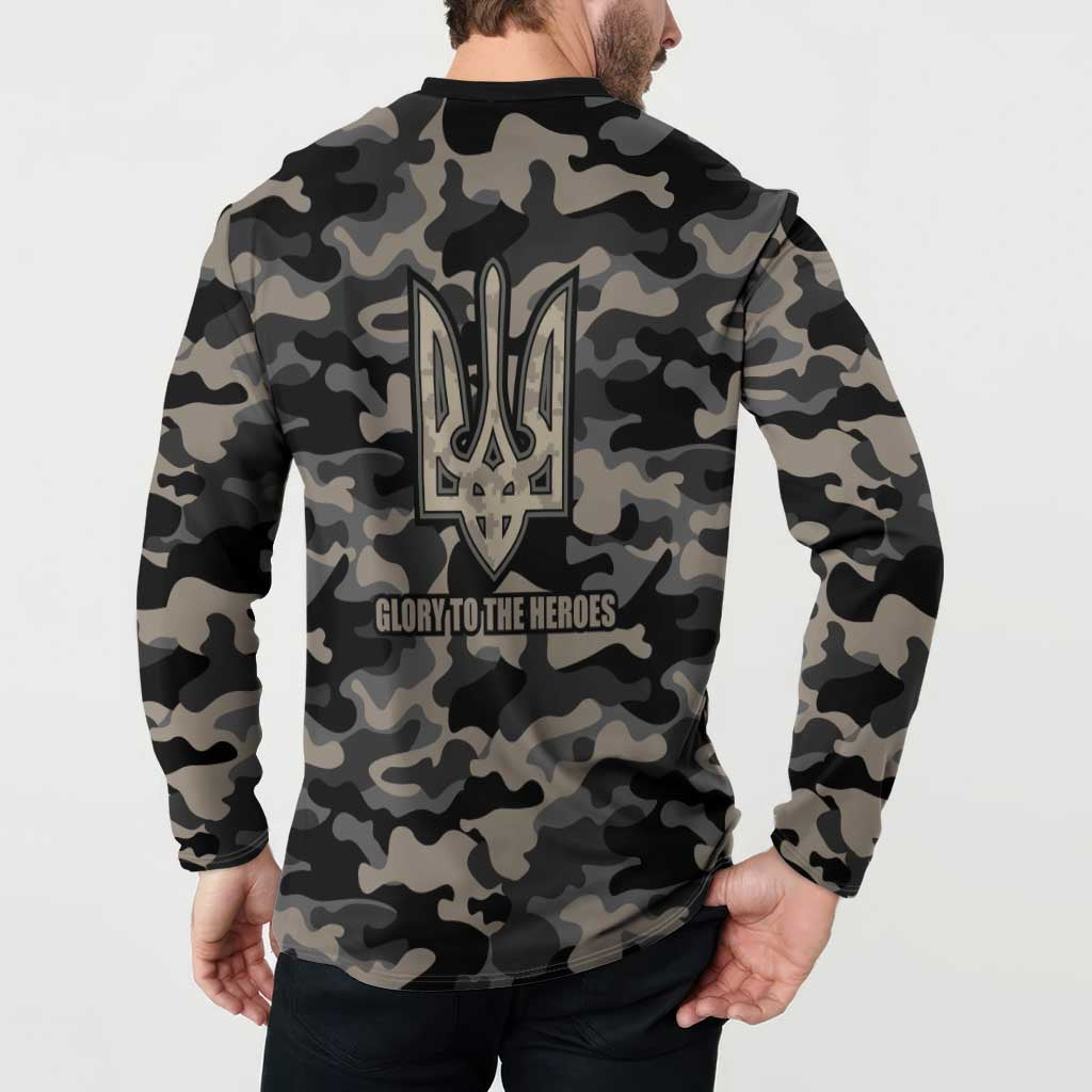 Glory to Ukraine Button Sweatshirt Glory to the Heroes