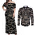Glory to Ukraine Couples Matching Off Shoulder Maxi Dress and Long Sleeve Button Shirt Glory to the Heroes