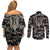 Glory to Ukraine Couples Matching Off Shoulder Short Dress and Long Sleeve Button Shirt Glory to the Heroes