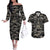 Glory to Ukraine Couples Matching Off The Shoulder Long Sleeve Dress and Hawaiian Shirt Glory to the Heroes
