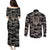 Glory to Ukraine Couples Matching Puletasi and Long Sleeve Button Shirt Glory to the Heroes