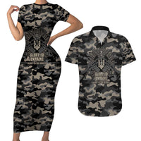 Glory to Ukraine Couples Matching Short Sleeve Bodycon Dress and Hawaiian Shirt Glory to the Heroes