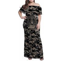 Glory to Ukraine Family Matching Off Shoulder Maxi Dress and Hawaiian Shirt Glory to the Heroes