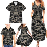 Glory to Ukraine Family Matching Summer Maxi Dress and Hawaiian Shirt Glory to the Heroes