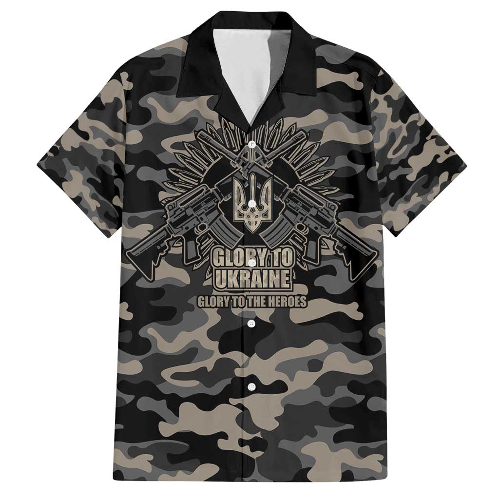 Glory to Ukraine Family Matching Summer Maxi Dress and Hawaiian Shirt Glory to the Heroes