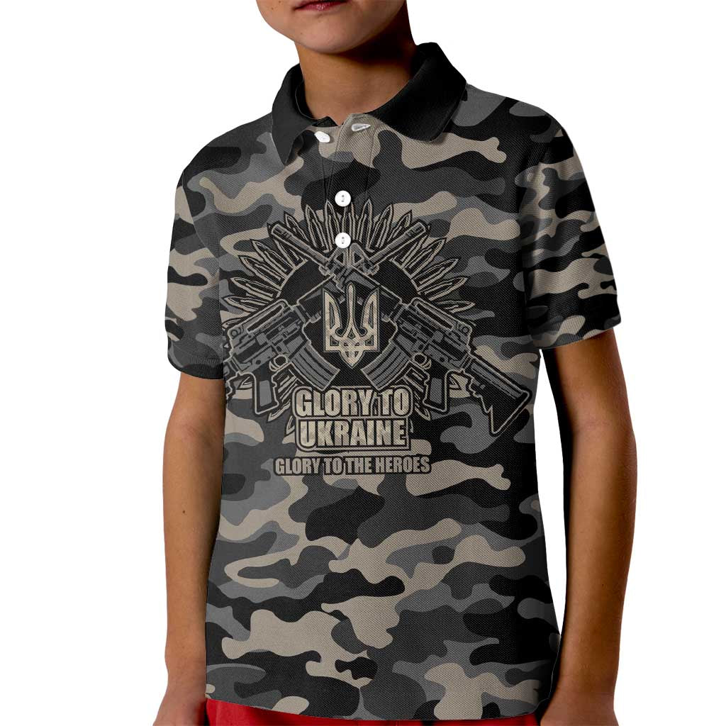 Glory to Ukraine Kid Polo Shirt Glory to the Heroes