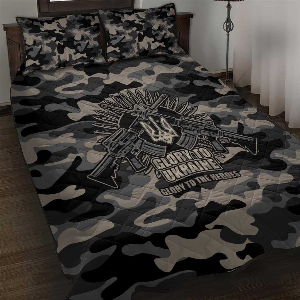 Glory to Ukraine Quilt Bed Set Glory to the Heroes