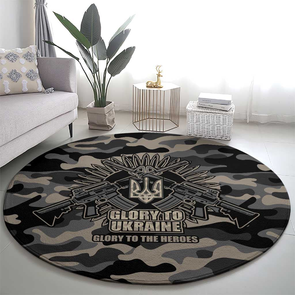 Glory to Ukraine Round Carpet Glory to the Heroes