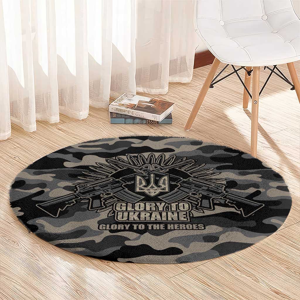 Glory to Ukraine Round Carpet Glory to the Heroes