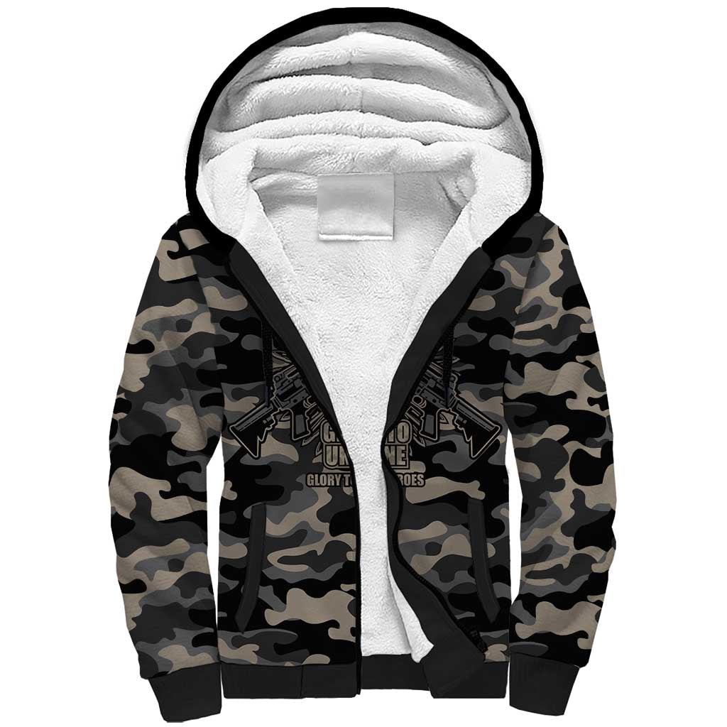 Glory to Ukraine Sherpa Hoodie Glory to the Heroes