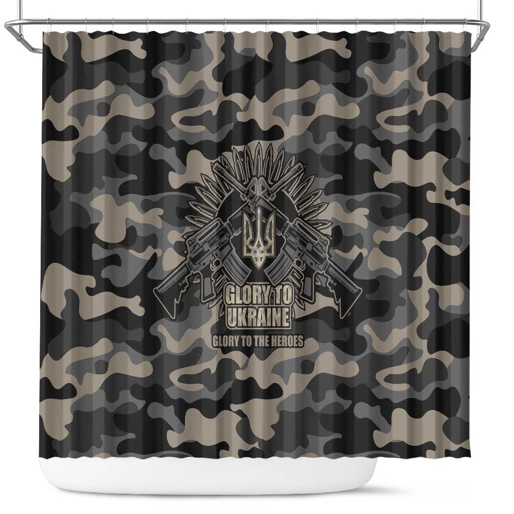Glory to Ukraine Shower Curtain Glory to the Heroes