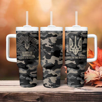 Glory to Ukraine Tumbler With Handle Glory to the Heroes