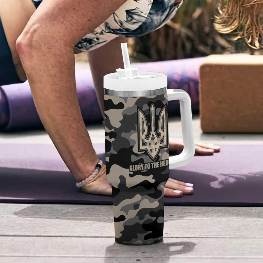 Glory to Ukraine Tumbler With Handle Glory to the Heroes