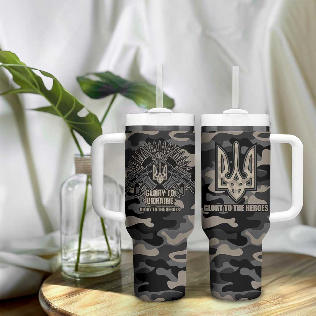 Glory to Ukraine Tumbler With Handle Glory to the Heroes