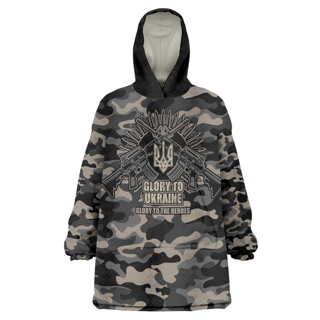 Glory to Ukraine Wearable Blanket Hoodie Glory to the Heroes
