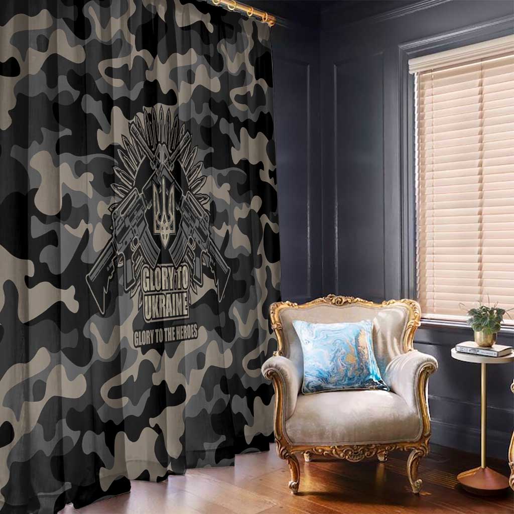 Glory to Ukraine Window Curtain Glory to the Heroes