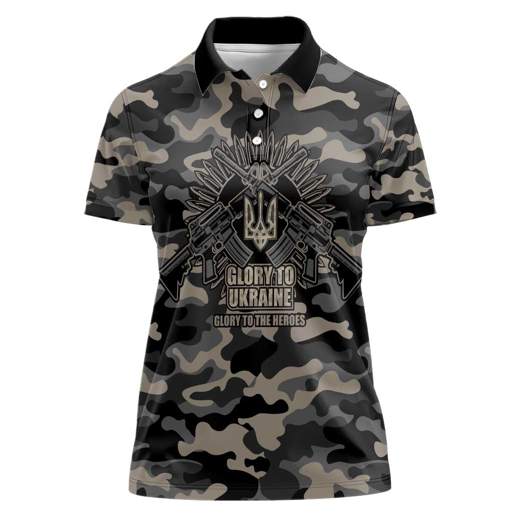Glory to Ukraine Women Polo Shirt Glory to the Heroes