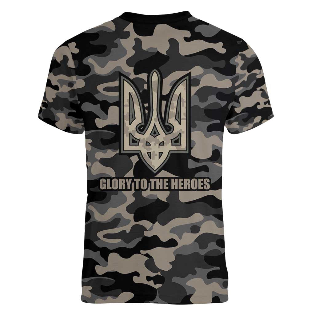 Glory to Ukraine Women V-Neck T-Shirt Glory to the Heroes