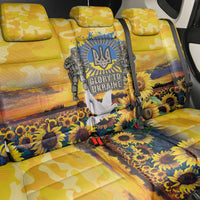 Glory to Ukraine Back Car Seat Cover Sunflower Field Modern Art