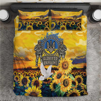 Glory to Ukraine Bedding Set Sunflower Field Modern Art