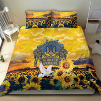 Glory to Ukraine Bedding Set Sunflower Field Modern Art