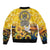 Glory to Ukraine Bomber Jacket Sunflower Field Modern Art