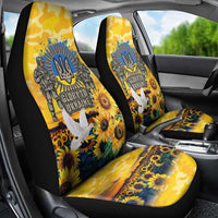 Glory to Ukraine Car Seat Cover Sunflower Field Modern Art
