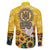 Glory to Ukraine Family Matching Off The Shoulder Long Sleeve Dress and Hawaiian Shirt Sunflower Field Modern Art