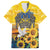 Glory to Ukraine Family Matching Puletasi and Hawaiian Shirt Sunflower Field Modern Art