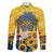 Glory to Ukraine Family Matching Puletasi and Hawaiian Shirt Sunflower Field Modern Art