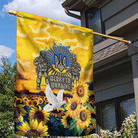 Glory to Ukraine Garden Flag Sunflower Field Modern Art