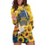 Glory to Ukraine Hoodie Dress Sunflower Field Modern Art
