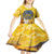 Glory to Ukraine Kid Short Sleeve Dress Sunflower Field Modern Art